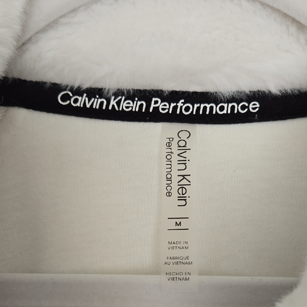 Calvin Klein Women's White Teddy Jacket - Picture 3 of 8